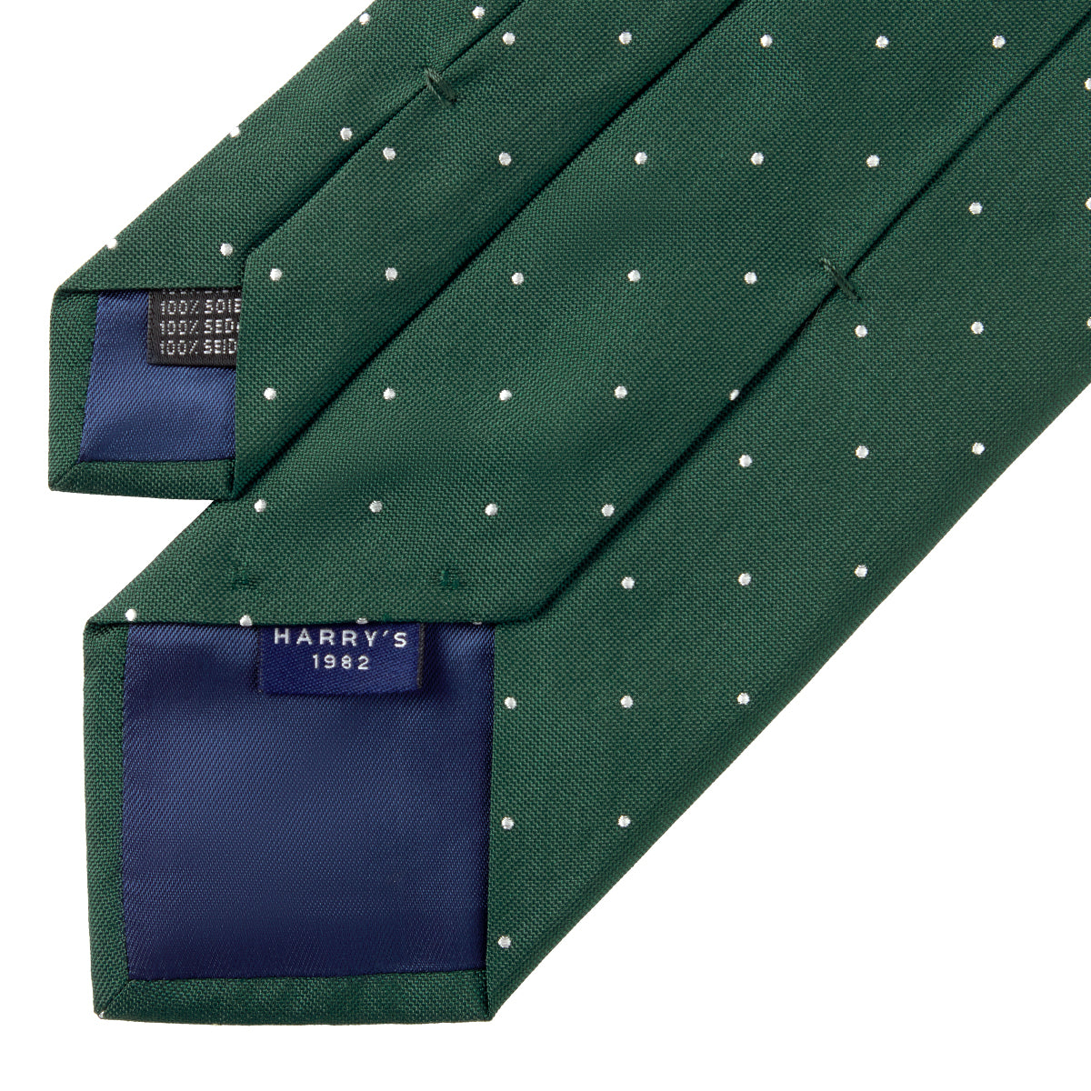 GREEN POLKA DOT TIE