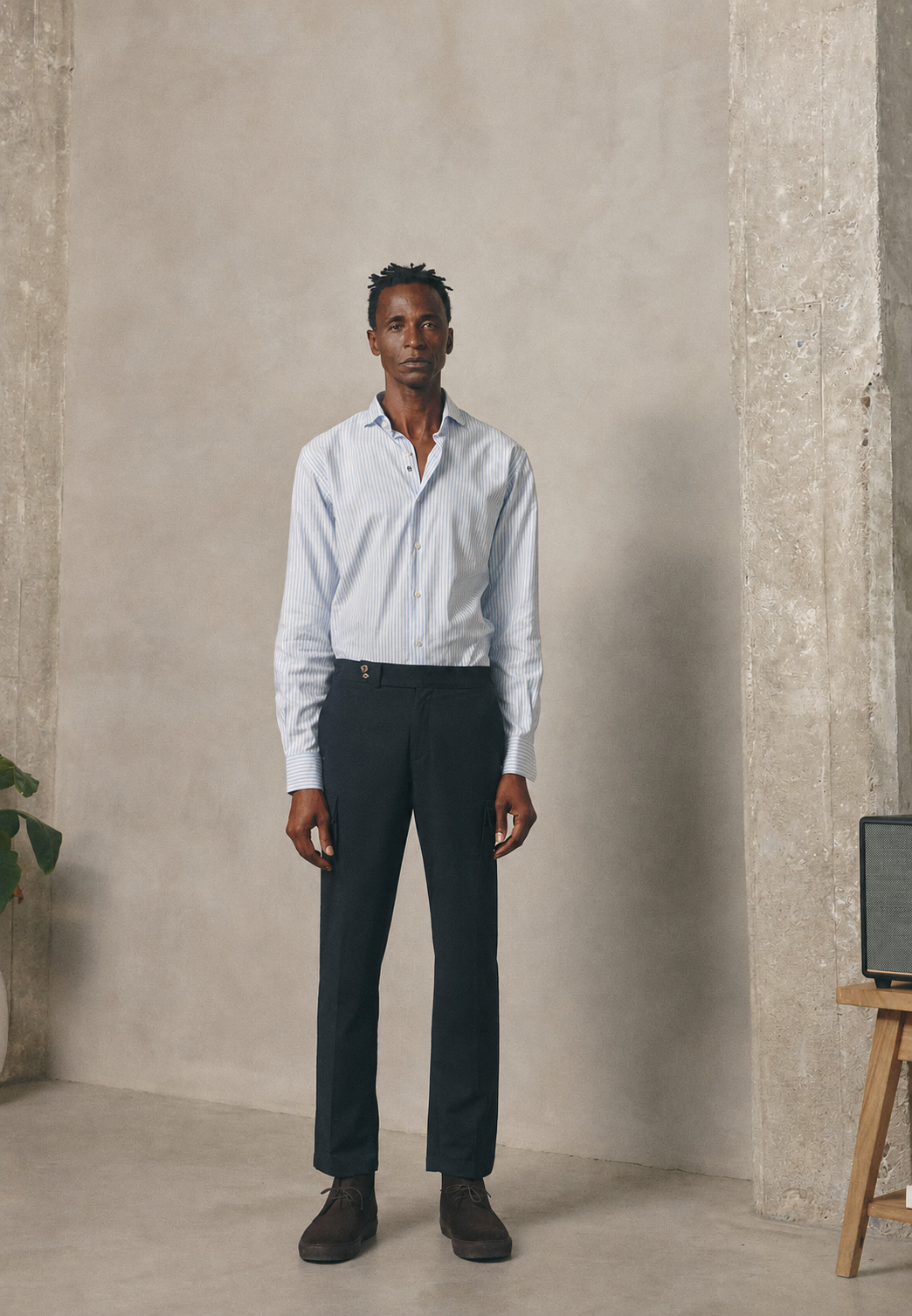 PANTALON CEÑIDOR NYLON MARINO