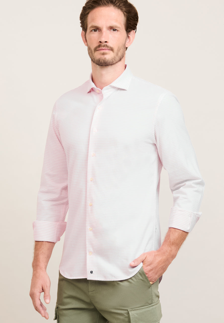 CAMISA  REGATA FRANELA ROSA