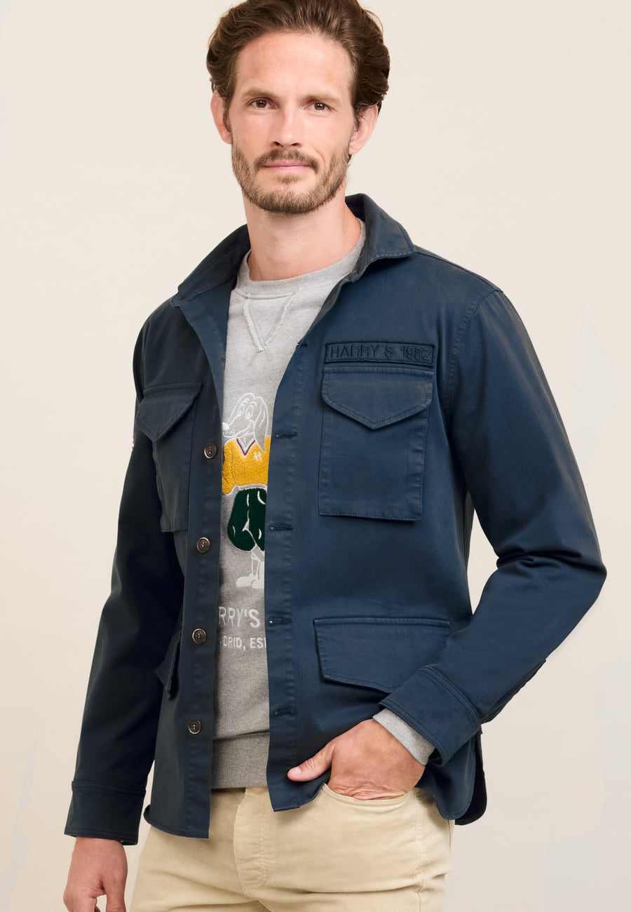 SOBRECAMISA ALGODON MARINO