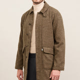 TRENCH COAT PATA DE GALLO CAMEL