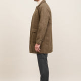 TRENCH COAT PATA DE GALLO CAMEL