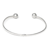 PULSERA PLATA 2 BOLAS