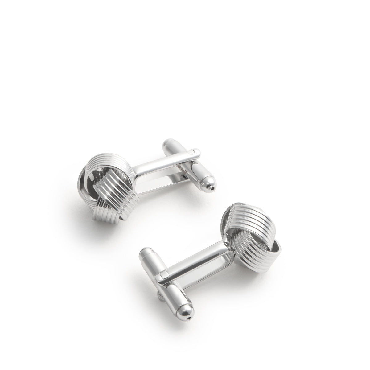 MEN'S SILVER KNOT CUFFLINKS