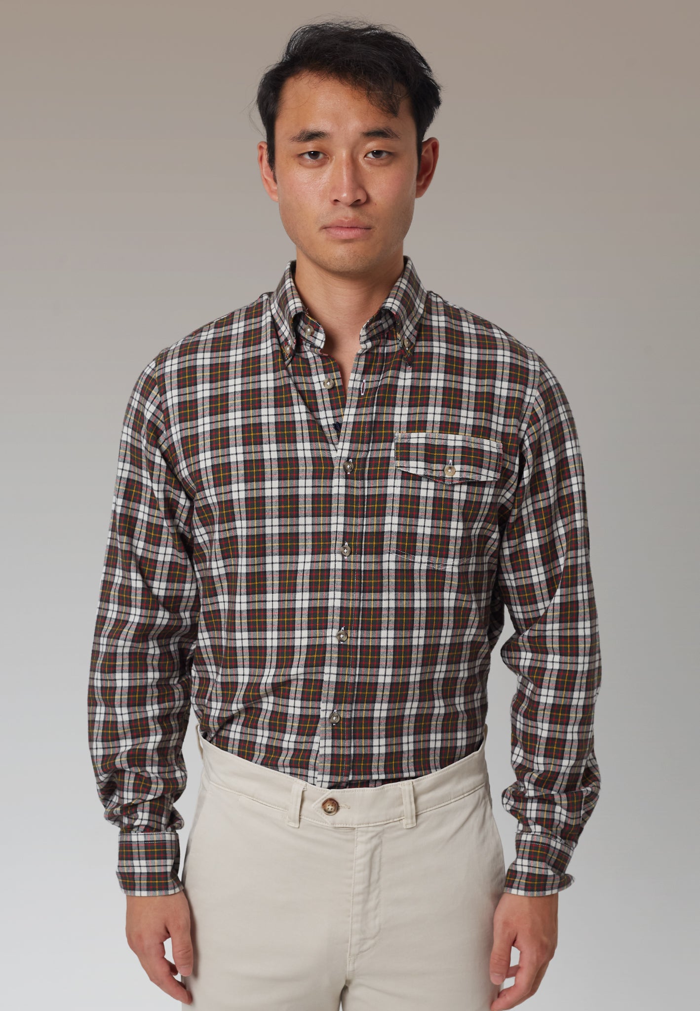 GREEN CHECK SHIRT