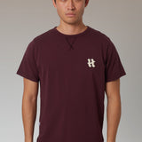 CAMISETA BASICA H BURGUNDY