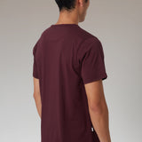 CAMISETA BASICA H BURGUNDY