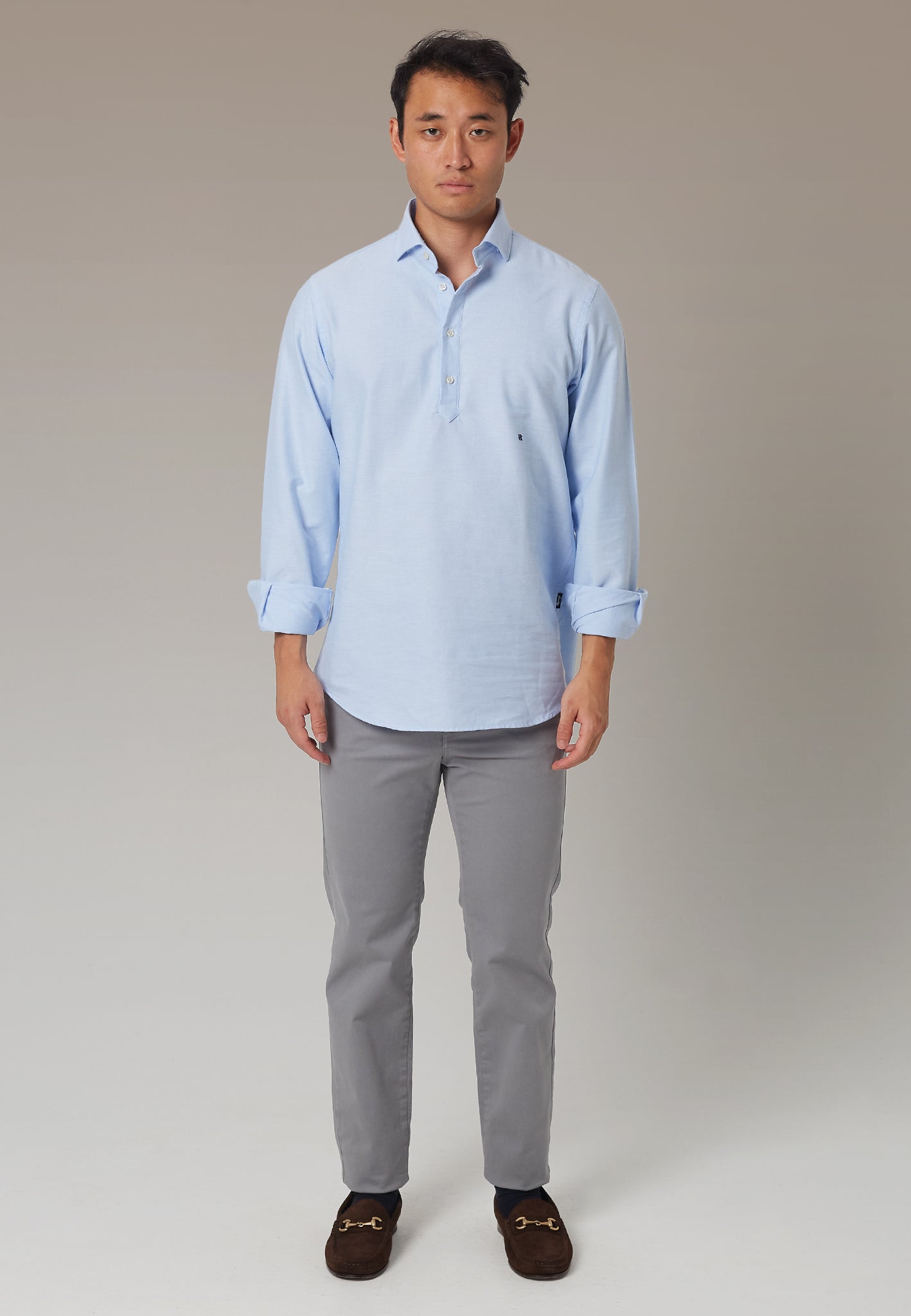 LIGHT BLUE OXFORD POLO SHIRT