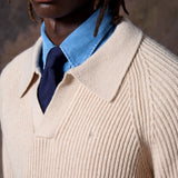 JERSEY CUELLO POLO BEIGE