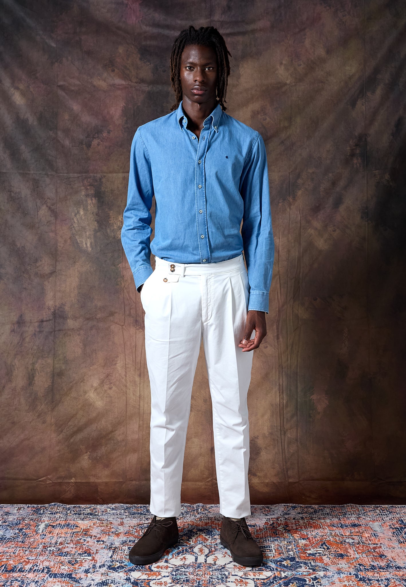 PREMIUM ECRU COTTON CHINOS