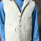 CHALECO ACOLCHADO VESTIR BEIGE
