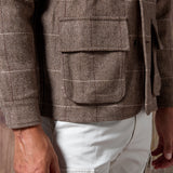 GUAYABERA LANA ESPIGA CAMEL