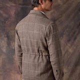 GUAYABERA LANA ESPIGA CAMEL
