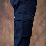 PANTALÓN CARGO CONFORT PINZAS MARINO