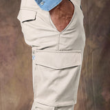 PANTALÓN CARGO NYLON BEIGE