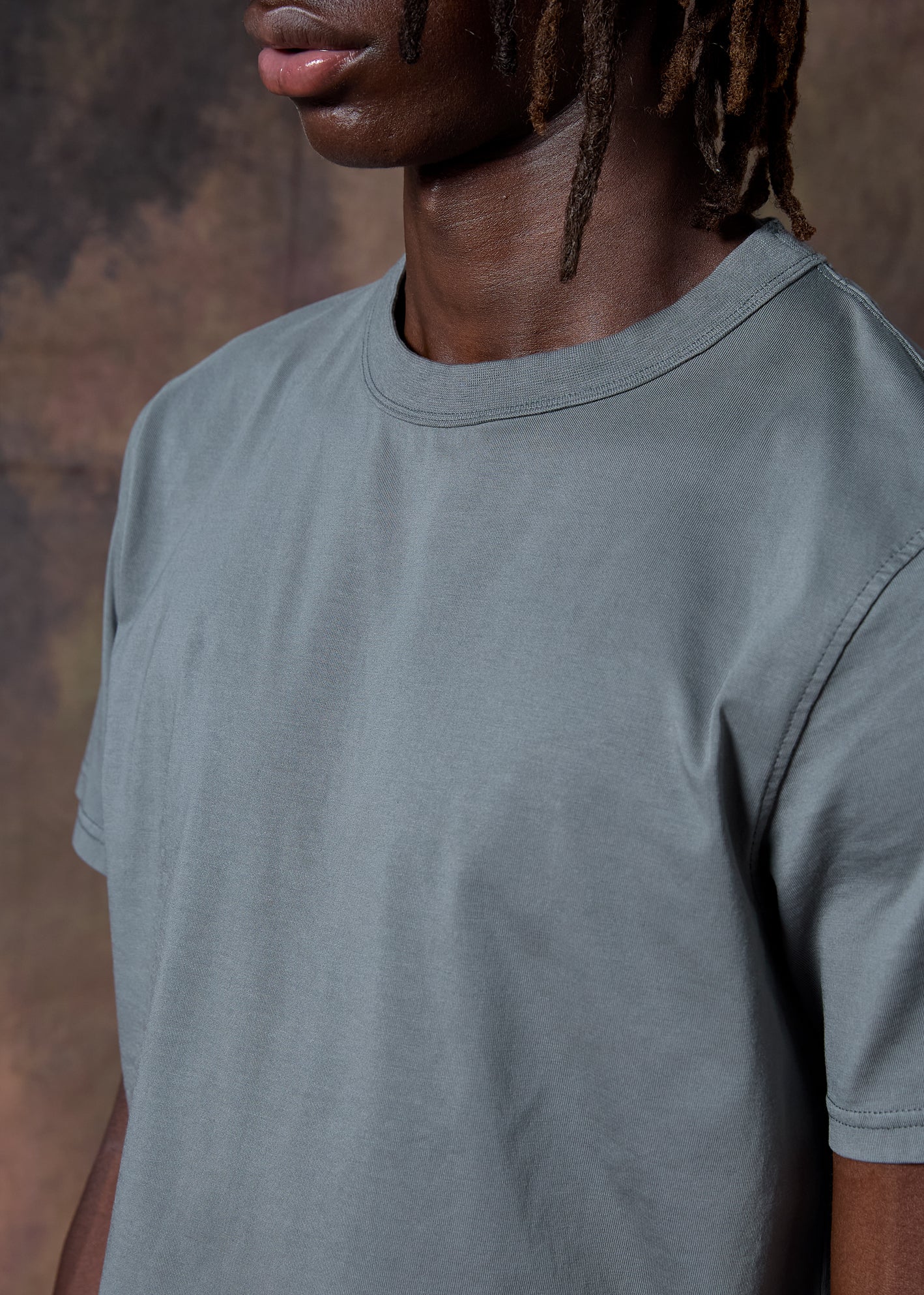 GREEN PIMA COTTON T-SHIRT