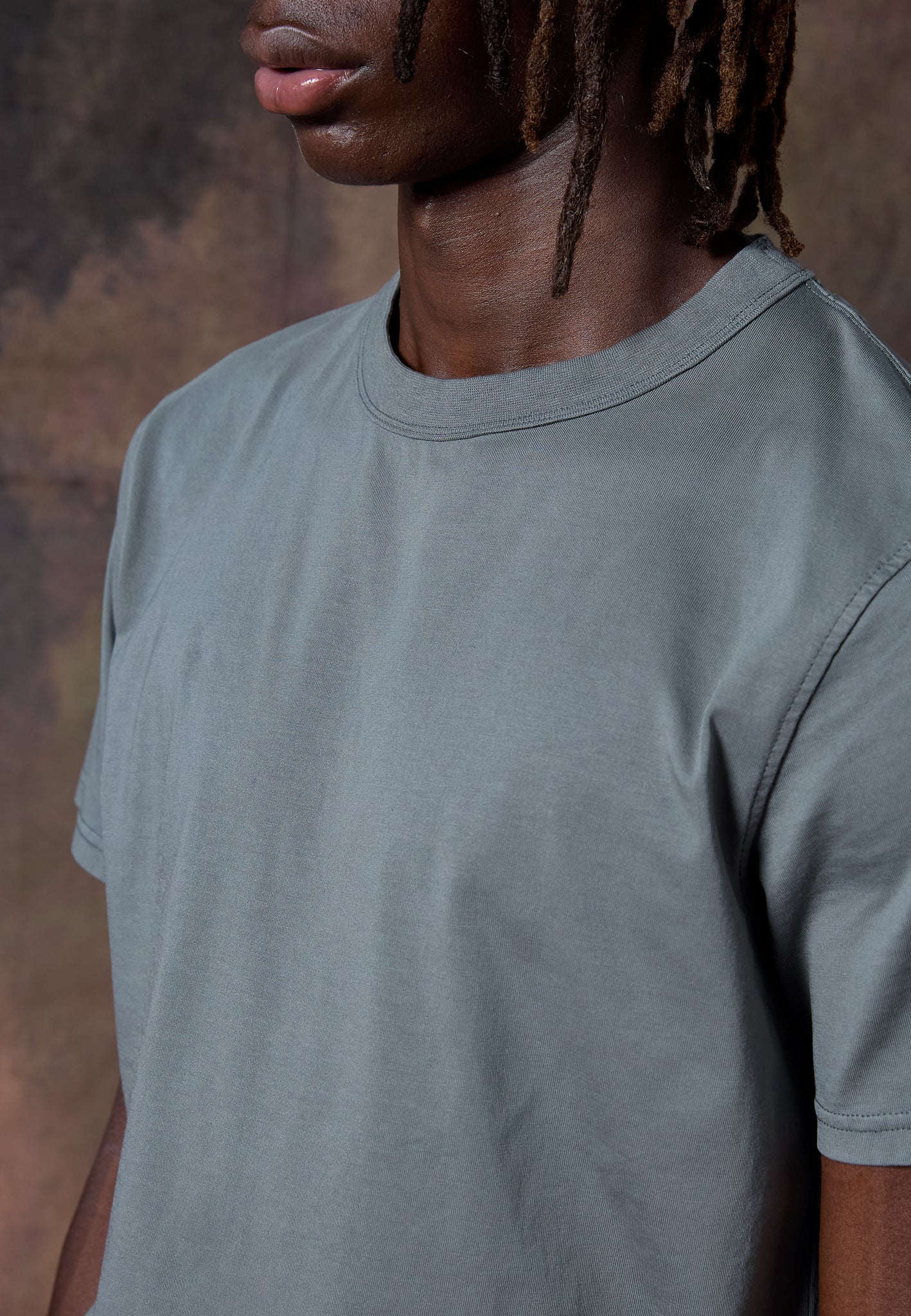 GREEN PIMA COTTON T-SHIRT