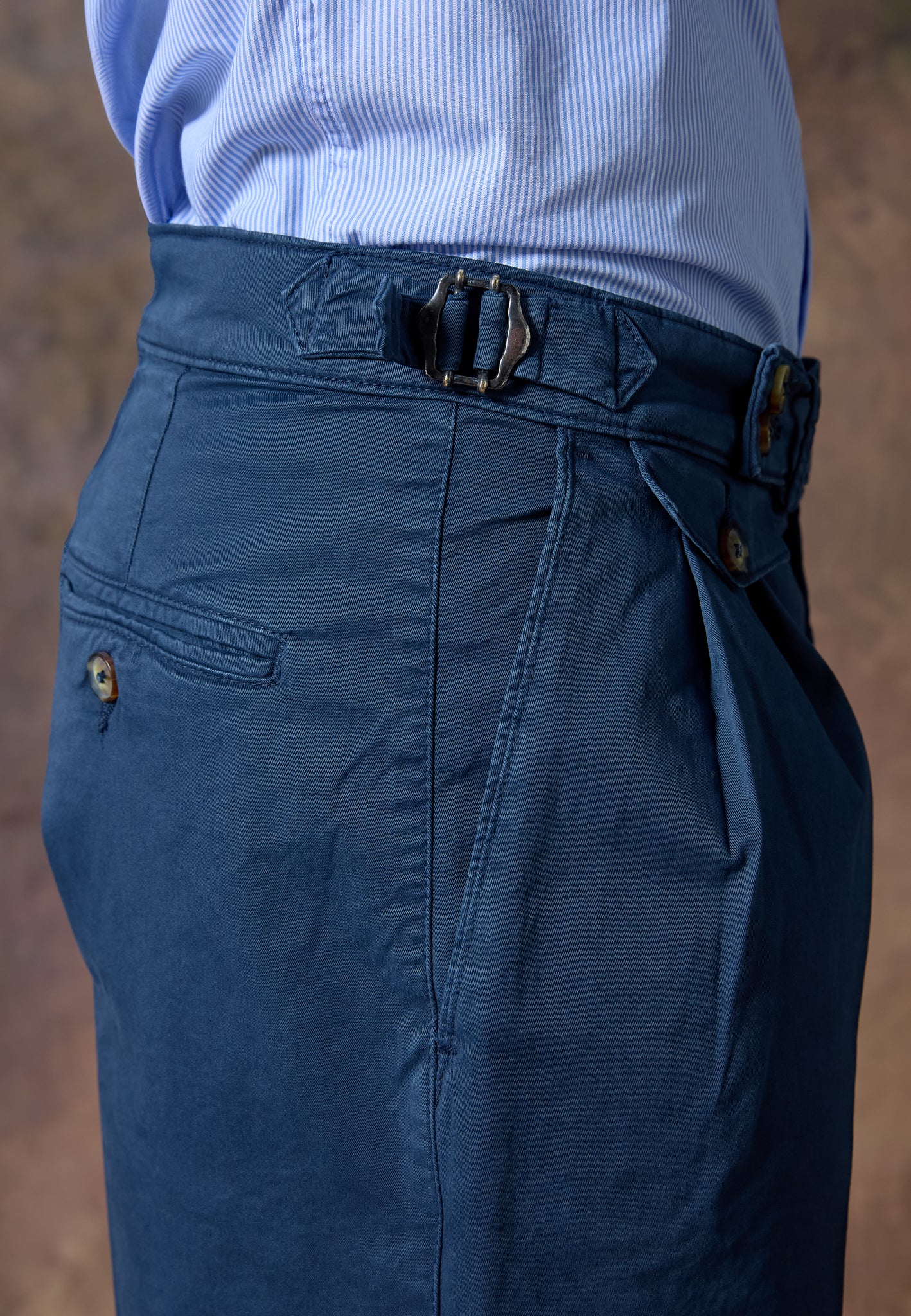 PREMIUM BLUE COTTON CHINOS