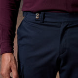 PANTALÓN CARGO NYLON MARINO