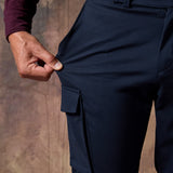 PANTALÓN CARGO NYLON MARINO