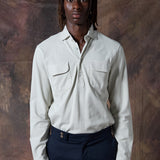 POLERA PIQUÉ BOLSILLOS BEIGE