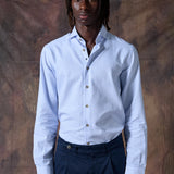 CAMISA REGATA CELESTE