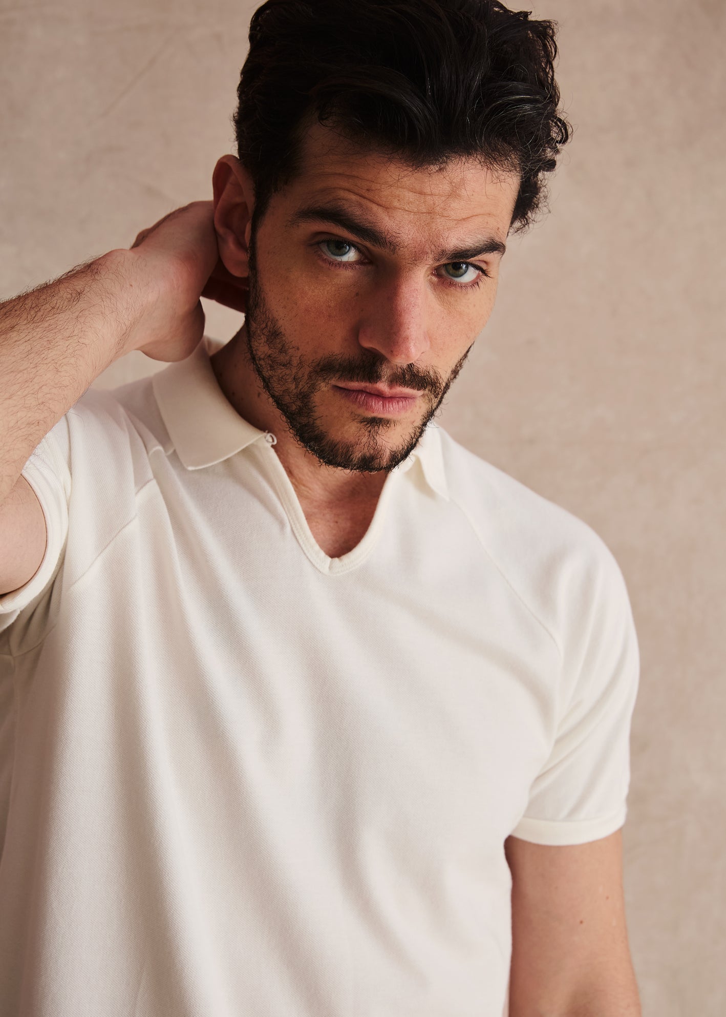 OFF-WHITE RIB POLO SHIRT