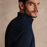 CAMISA LINO CUELLO MAO MARINO