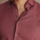 CAMISA CAPRI BURDEOS