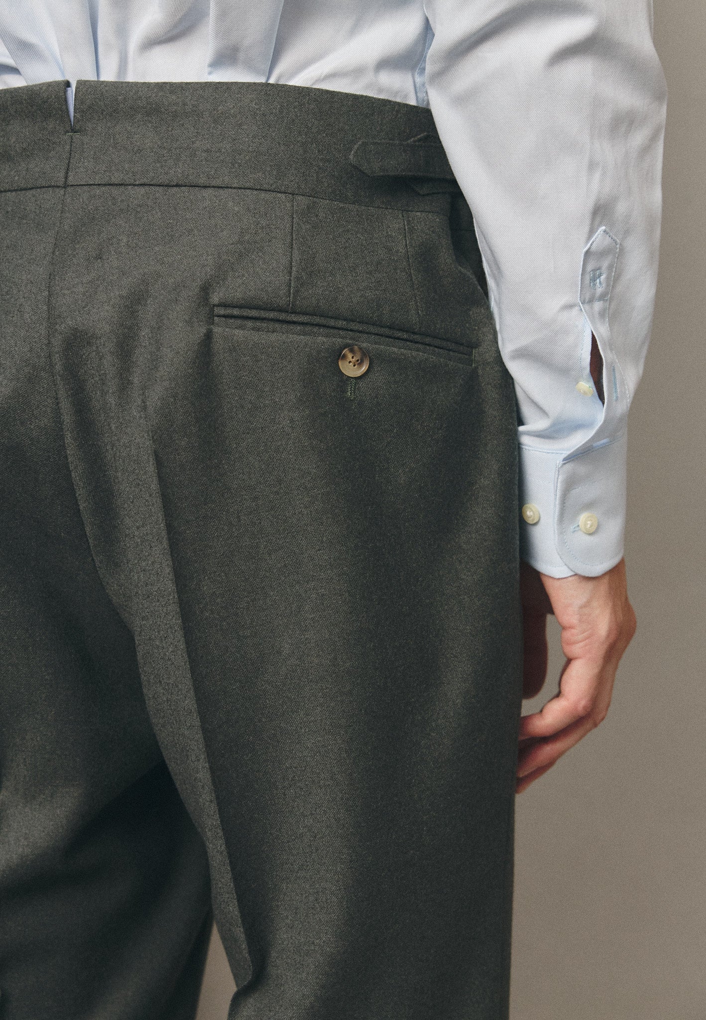 PREMIUM KHAKI FLANNEL TROUSERS