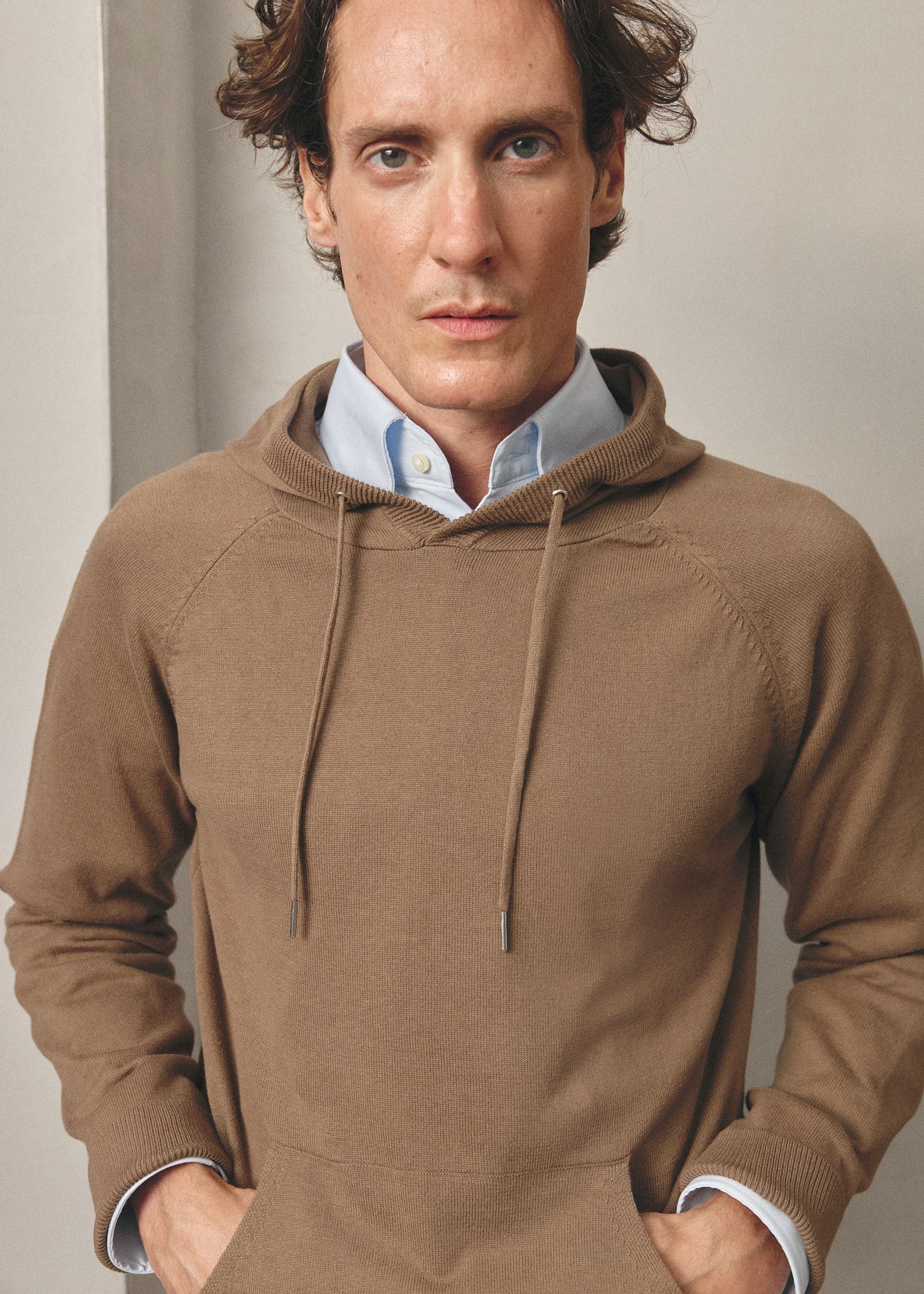 TAUPE KNIT SWEATSHIRT