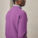 PURPLE WOOL BOXY JUMPER