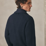 CARDIGAN CUELLO SMOKING MARINO