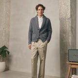 CARDIGAN CUELLO SMOKING MARENGO