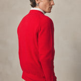RED WOOL BOXY JUMPER