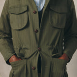 JUNGLE JACKET HERRINGBONE KAKI