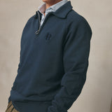 SUDADERA POLO ZIP 2.0 MARINO