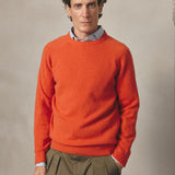 ORANGE WOOL BOXY JUMPER