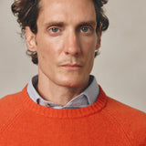 ORANGE WOOL BOXY JUMPER