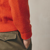 ORANGE WOOL BOXY JUMPER