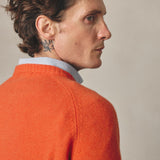 ORANGE WOOL BOXY JUMPER