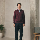SUDADERA POLO ZIP 2.0 BURDEOS