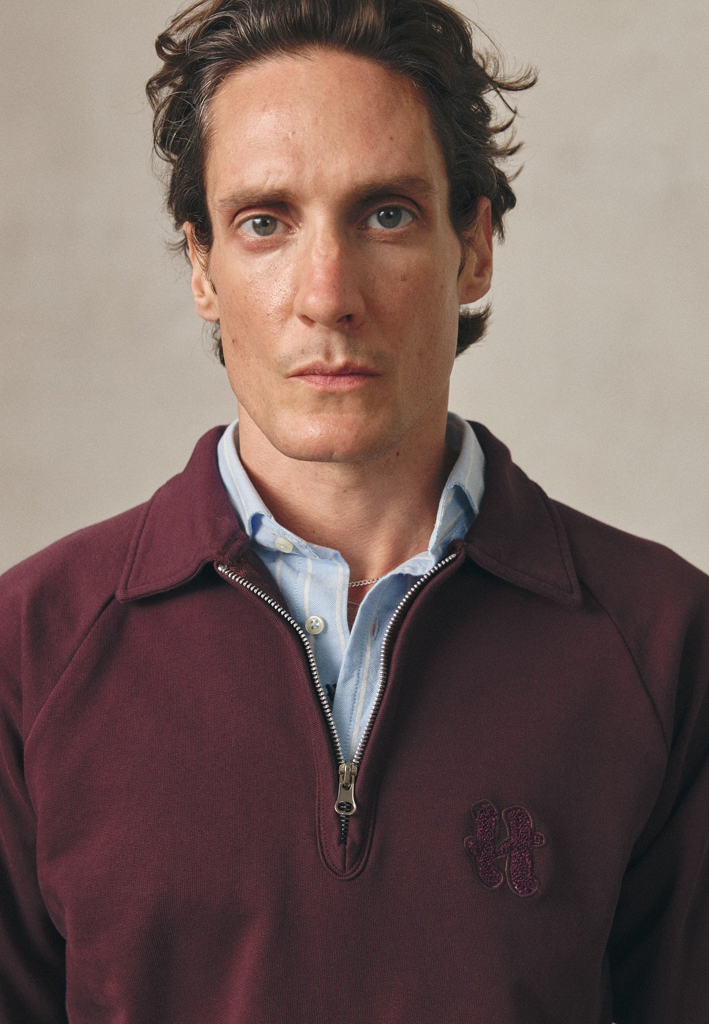 SUDADERA POLO ZIP 2.0 BURDEOS