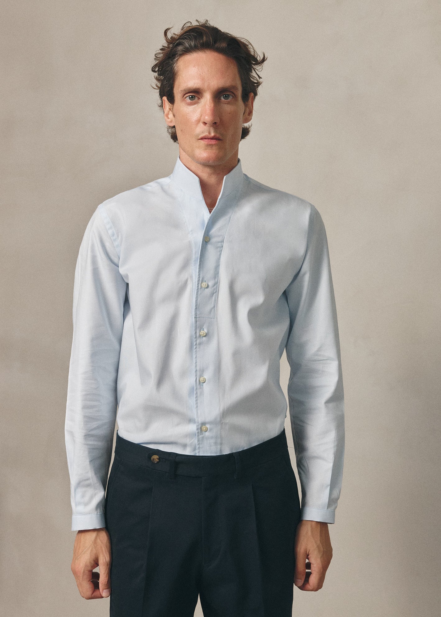 MAO PREMIUM LIGHT BLUE SHIRT