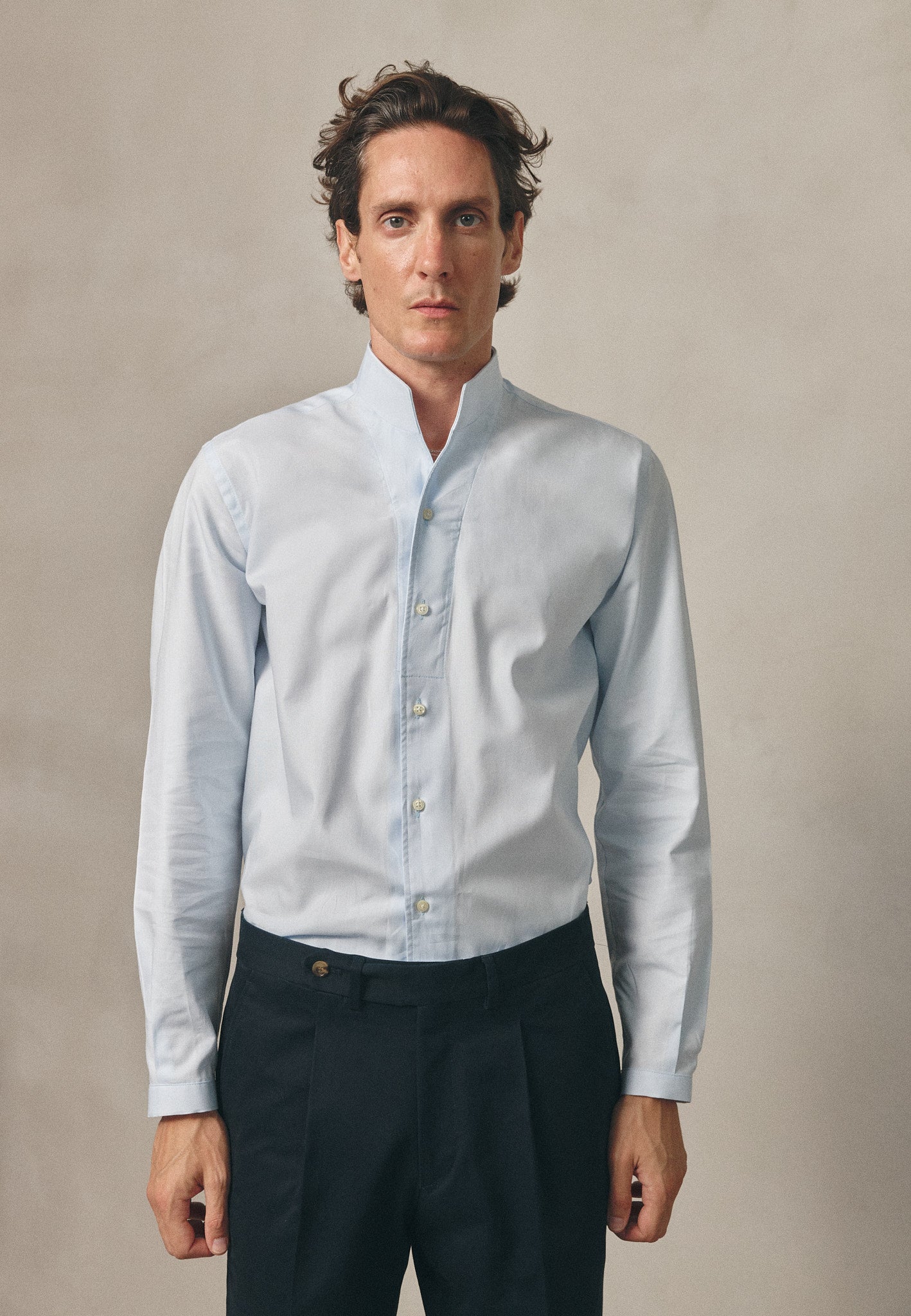 MAO PREMIUM LIGHT BLUE SHIRT