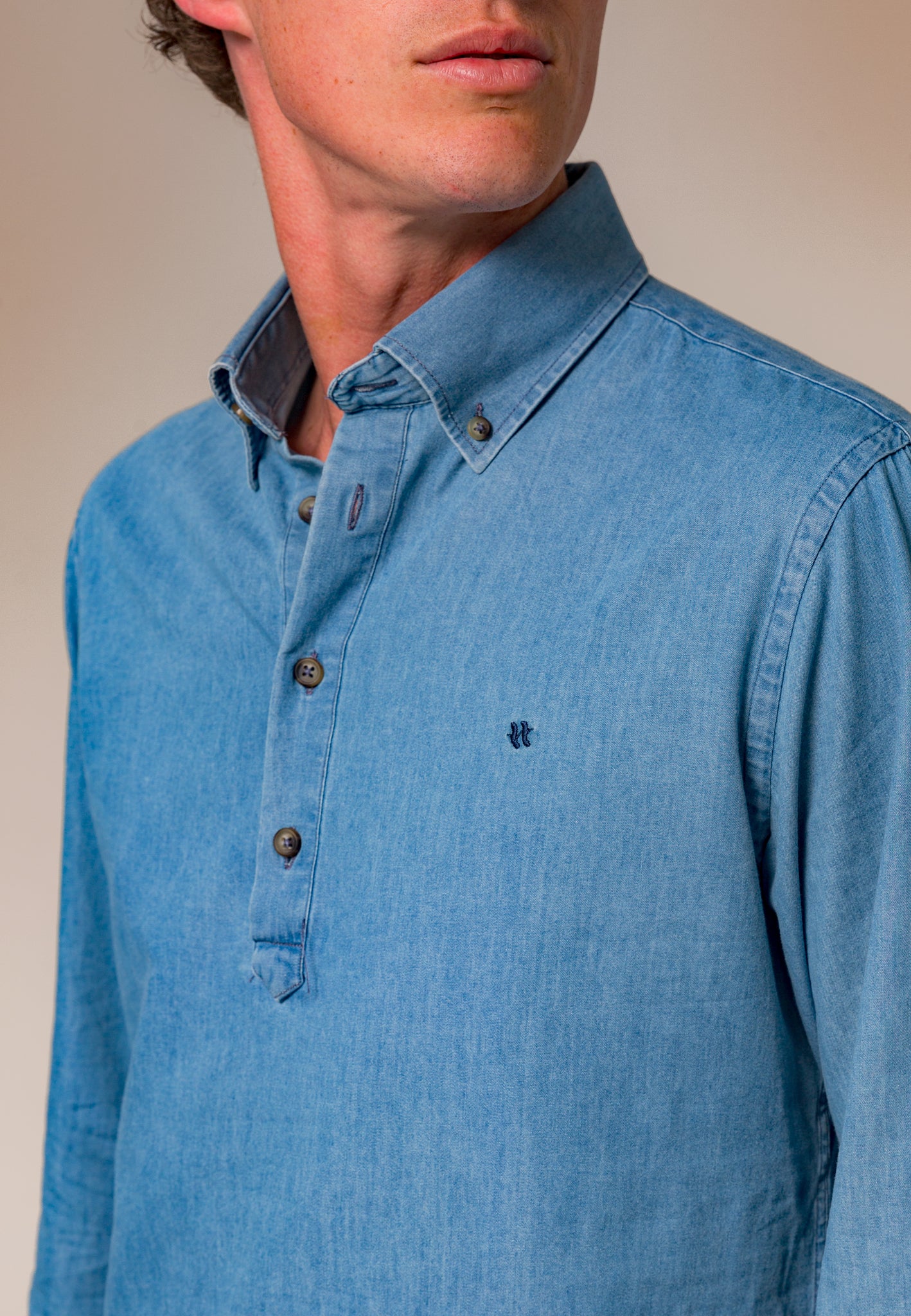 MARSELLA DENIM POLO SHIRT