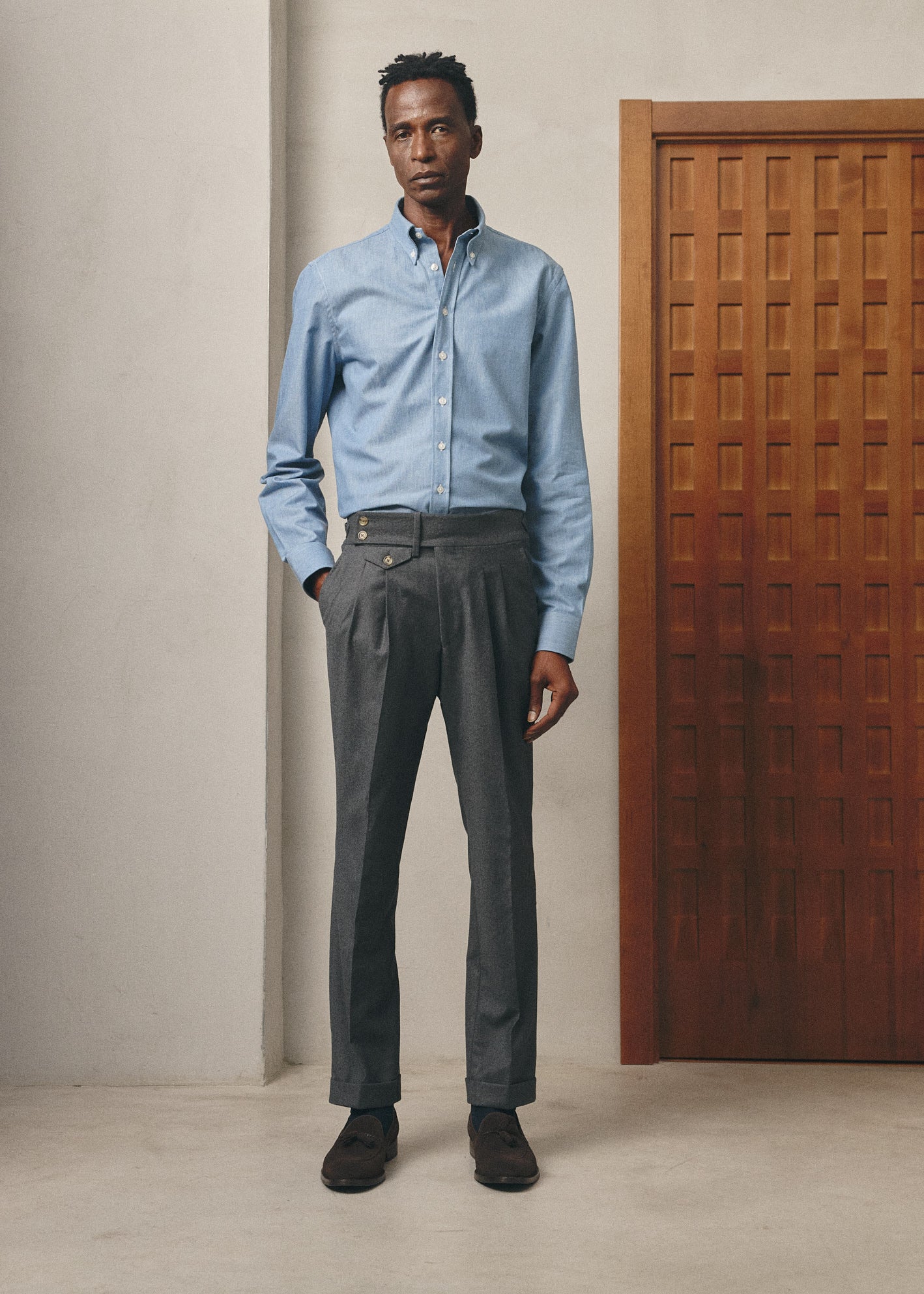 PANTALÓN PREMIUM FRANELA GRIS