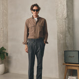 CAMISA PATA DE GALLO CAMEL
