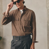 CAMISA PATA DE GALLO CAMEL