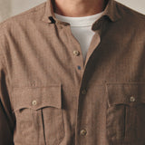 CAMISA PATA DE GALLO CAMEL